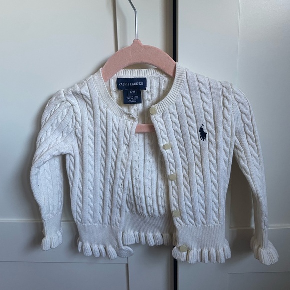 Ralph Lauren Other - Ralph Lauren cable knit sweater 12 months girl